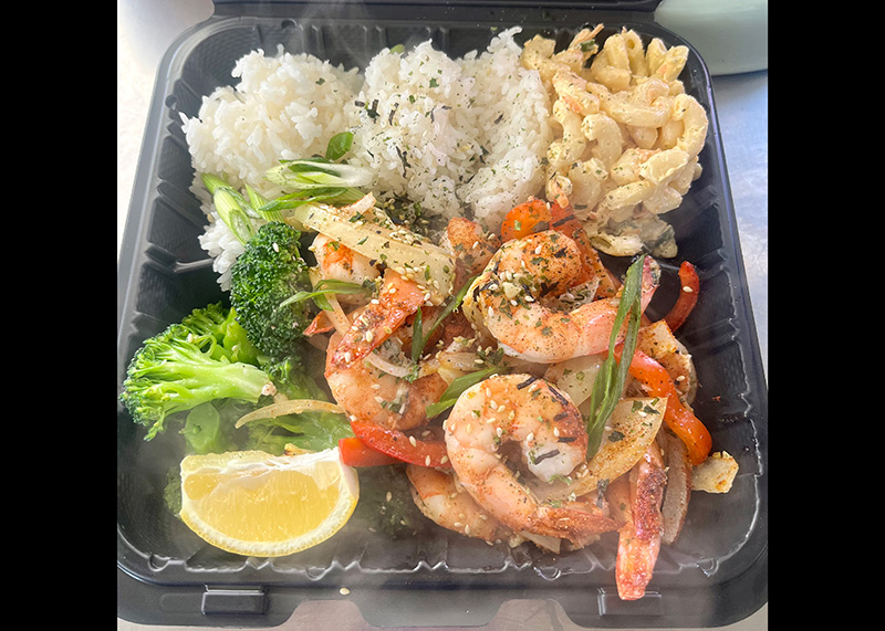 lei aloha hawaiian bbq plate lunch shrimp