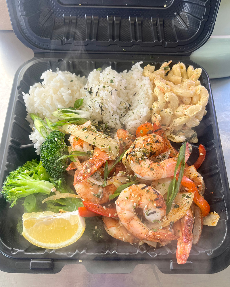 lei aloha hawaiian bbq plate lunch shrimp